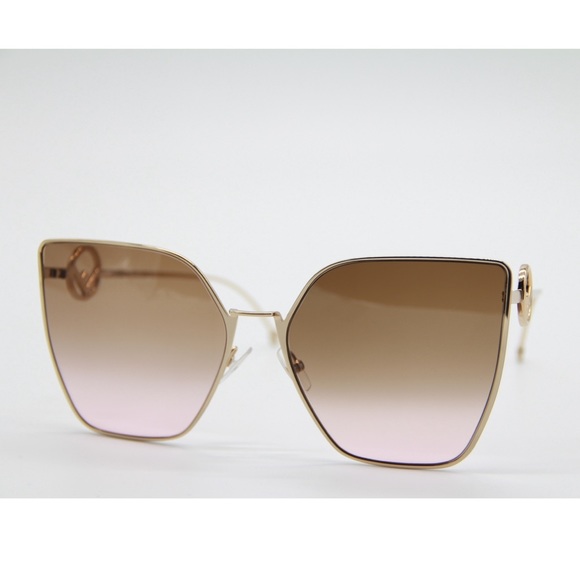 NEW FENDI FF 0323/S S45 GOLD SUNGLASSES FF 0323/S - Picture 5 of 13